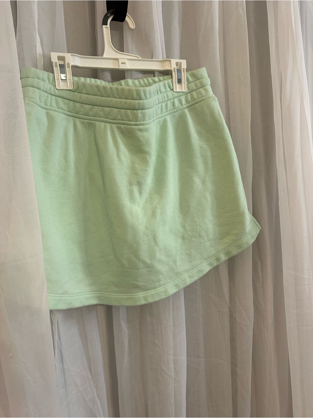 Rae Mode Women's Mint Drawstring Sweat Athletic Skort with drawstring waist - Picture 3 of 6